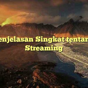 Penjelasan Singkat tentang Streaming